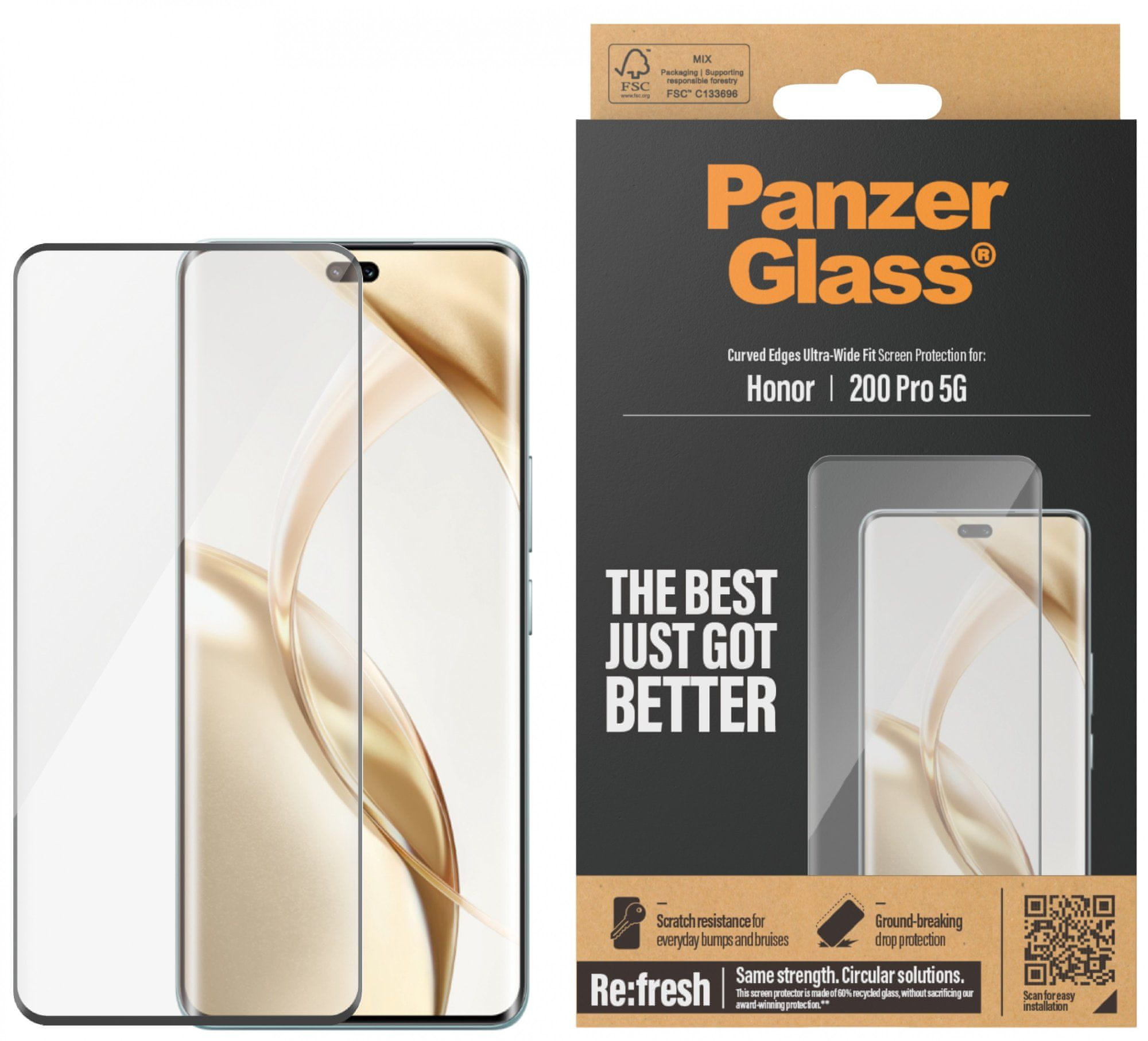 PanzerGlass Edge-to-Edge Antibacterial