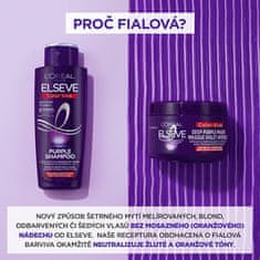 Loreal Paris Hĺbková maska neutralizujúca žlté tóny vo vlasoch Elseve Color-Vive (Deep Purple Mask) 250 ml