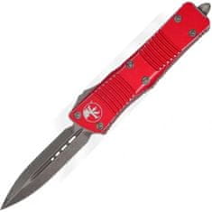 Microtech 138-10DRD TROODON Standard automatický nôž 7,8 cm, Apocalyptic, červená, hliník