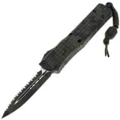 Microtech 142-3FROCS Combat Troodon Frag ODCamo Serrated automatický nôž 9,5cm, kamufláž, hliník