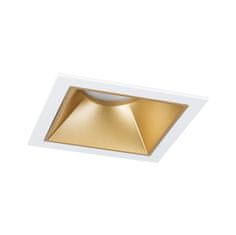 Paulmann PAULMANN LED vstavané svietidlo 3-krokové-stmievateľné Cole Coin IP44 hranaté 88x88mm Coin 6W 230V stmievateľné 2700K biela / zlatá mat 93132