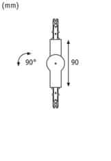 Paulmann PAULMANN URail spojka variabilná 159x36mm max. 1000W biela 95649