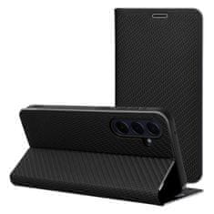 FORCELL Puzdro / obal pre Xiaomi Redmi Note 10 / 10S čierny - kniha Forcell LUNA Carbon