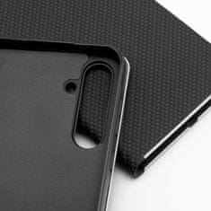 FORCELL Puzdro / obal pre Xiaomi Redmi Note 10 / 10S čierny - kniha Forcell LUNA Carbon