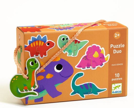 Djeco Puzzle Duo Dinosaury 10x2 dieliky