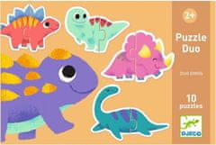 Djeco Puzzle Duo Dinosaury 10x2 dieliky