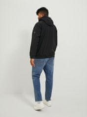 Jack&Jones Plus Pánska softshell bunda JJEBASIC 12236331 Black (Veľkosť 3XL)