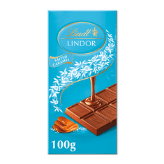 LINDT LINDOR Tablet slaný karamel 100g