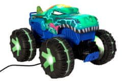 Hot Wheels RC Monster Trucks Mega Wrex s interaktivními světly a zvuky, v měřítku 1:15 JBD90