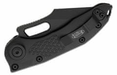 Microtech 169-3T Stitch Black Tactical Serrated automatický nôž 9,2 cm, celočierna, hliník