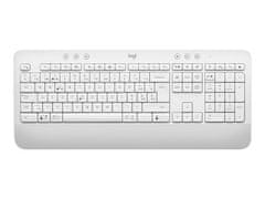 Logitech klávesnica Wireless Keyboard K650, CZ/SK, Bolt prijímač, bluetooth, tlmené klávesy, biela