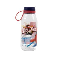 Stor Plastová fľaša so silikónovým pútkom SPIDERMAN, 460ml, 15539