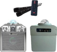 NGS technology N-GEAR DISCO STAR 710S/ BT/ 50W/ USB/ MICRO SD/ DO/Disco LED/ 2x MIC / stříbrný