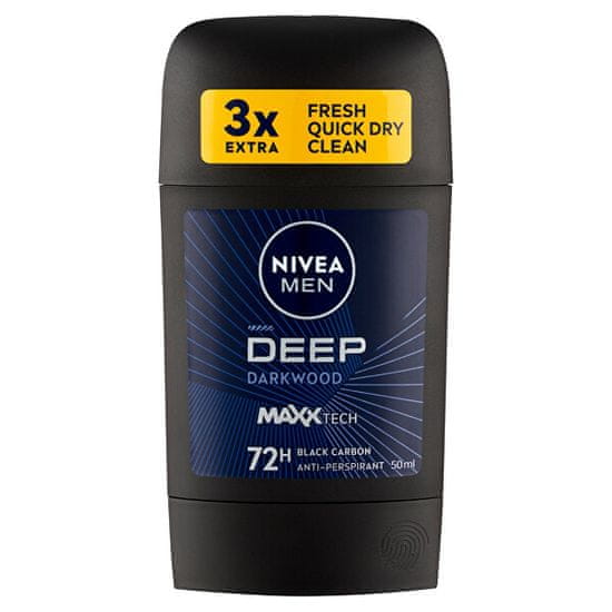 Nivea Tuhý antiperspirant Deep Black Carbon 50 ml