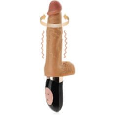 XSARA Rotační vibrátor pro ženy - 11 funkcí - realistický penis - 71455654