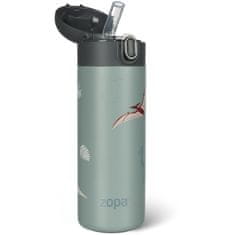 ZOPA Termoska na tekutiny s brčkem 400 ml zelená - rozbalené