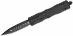 Microtech 227-1T Dirac Delta Black Tactical automatický nôž 9,6 cm, celočierna, hliník 