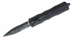 Microtech 227-2T Dirac Delta Black Tactical Combo automatický nôž 9,6 cm, celočierna, hliník