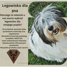 KOMFORTHOME Vodotesný pelech pre psov 130x105 cm | Čierna a béžová