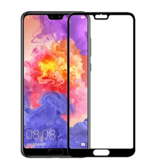 Bomba 3D Ochranné sklo FULL SIZE čierne okraje pre Huawei P20