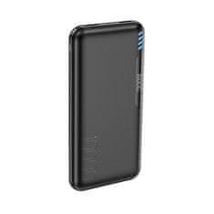 Hoco Power banka Easylink (J82) - 2xUSB-A, Micro-USB, USB Type-C, LED indikátor, 10000 mAh - čierna