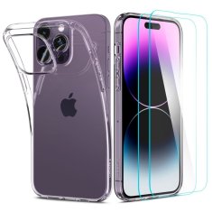 Spigen Crystal Pack 360 ochrana displeja + kryt - iPhone 14 pro Max - Crystal transparentná