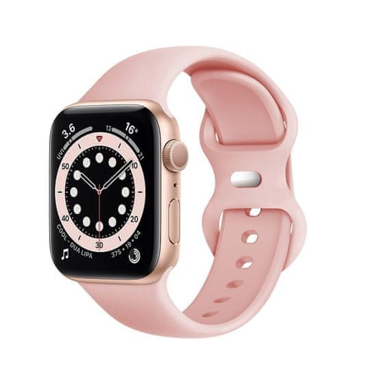 Techsuit Remienok (W031) - Apple Watch 1/2/3/4/5/6/7/8/SE/SE 2 (38/40/41mm) - Light Pink