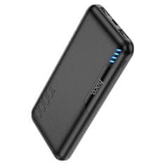 Hoco Power banka Easylink (J82) - 2xUSB-A, Micro-USB, USB Type-C, LED indikátor, 10000 mAh - čierna