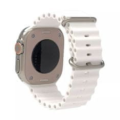 Techsuit Remienok (W038) - Apple Watch 1/2/3/4/5/6/7/8/SE/SE 2/Ultra (42/44/45/49mm) - Biela