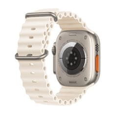 Techsuit Remienok (W038) - Apple Watch 1/2/3/4/5/6/7/8/SE/SE 2/Ultra (42/44/45/49mm) - Biela