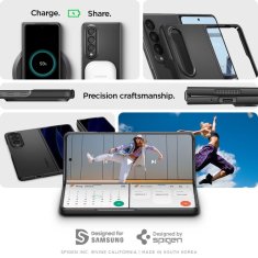 Spigen AirSkin kryt na telefón - Samsung Galaxy Z Fold4 - čierny