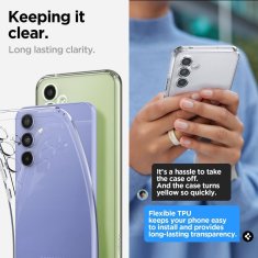 Spigen Liquid Crystal kryt na - Samsung Galaxy A54 - transparentná
