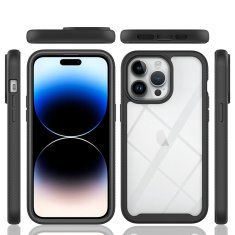 Techsuit Defense360 PRO kryt + ochrana displeja - iPhone 15 pro - čierna