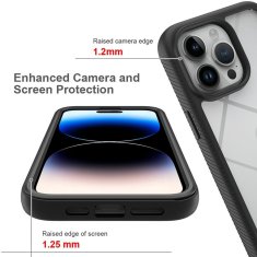 Techsuit Defense360 PRO kryt + ochrana displeja - iPhone 15 pro Max - čierna