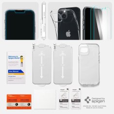 Spigen Crystal Pack 360 ochrana displeja + kryt - iPhone 14 Plus - Crystal transparentná