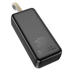 Hoco Power Banka Smart (J111B) - 2x USB, Typ-C, Micro-USB, s LED pre kontrolu batérie a popruhom, 2A, 30000mAh