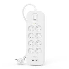 Belkin SURGE 8OT 900J, 18W, USB A+C, Pol