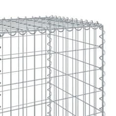 Petromila vidaXL Gabiónový kôš s krytom 100x50x150 cm pozinkované železo