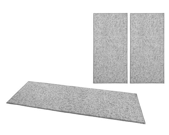 BT Carpet Spálňová sada Wolly 102840 Grey (Rozmery kobercov 3 diely: 67x140 (2x), 67x250 (1x))