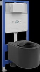 Mexen Fenix Slim, podomietkový modul a závesné WC Sofia, čierna matná, 6103354XX85