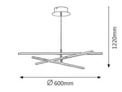 Rabalux Luster 2480 LED MEREDITH LED/18W/230V