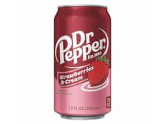 Dr. Pepper sycený nápoj s příchutí jahody a smetany 355 ml