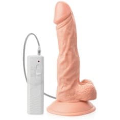 XSARA Realistický vibrátor dildo umělýpenis na přísavce - 77007158