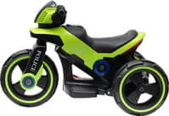 Baby Mix Dětská elektrická motorka Baby Mix POLICE zelená