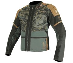 NAZRAN Bunda na moto Cavell Dakar camo/grey/brown Tech-air compatible vel. L