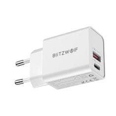 Blitzwolf BlitzWolf BW-S20 nabíjačka mobilných zariadení USB, USB-C 20W biela