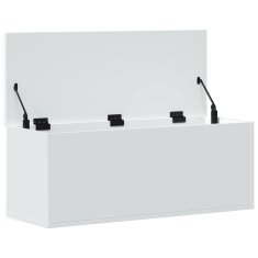 Vidaxl Úložný box biely 90x35x35 cm kompozitné drevo