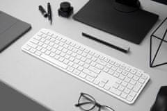 Keychron B6 Pro Bezdrôtová klávesnica Ultra-Slim, Bluetooth & 2.4GHz, Ivory White - B6P-K8