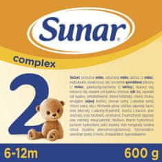 Sunar Complex 2 pokračovací kojenecké mléko 800 g