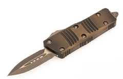 Microtech 238-13APABS MINI TROODON Antique Bronze automatický nôž 5 cm, bronzová, hliník